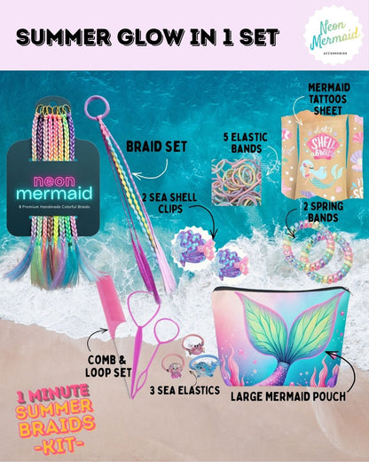 Premium Set - Neon Mermaid Loaded Braid Set